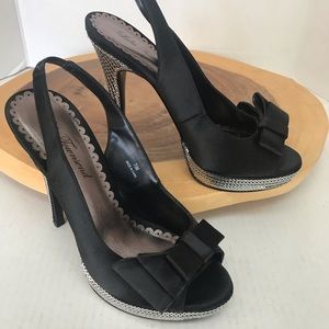 Lulu Townsend Sequined Heel Peeptoe Stiletto Heels